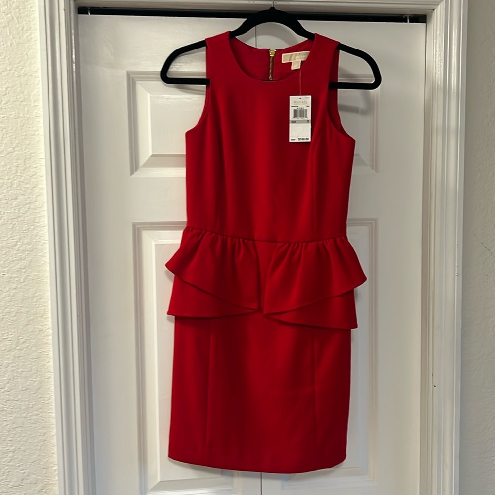 NWT ♥️ Michael Kors Red Holiday Dress Size 0